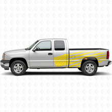 Abgenutzter amerikanischer Flaggen-Vinylaufkleber für die Seiten-Bettkabinentür für Chevrolet Silverado 1999-2007_5