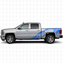 Schlamm-Spritzschutz Seitenwand Vinyl-Aufkleber für Chevrolet Silverado 2014-2017_2