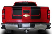 Chevy Silverado (2014–2017) individuelles Vinyl-Aufkleber-Wrap-Kit – Motorhauben- und Heckklappenstreifen
 2
