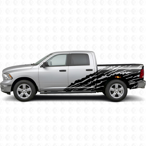 Mud Splash Style Streifen Seiten Vinyl Aufkleber Sticker für Dodge Ram 1500