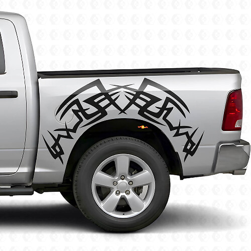 Tribal Seitenbetten Vinyl-Aufkleberset für Dodge Ram 1500/2500 2009-2018