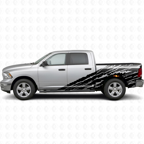 Vinyl-Aufkleber im Used-Look für die Seite des Dodge Ram 2500_1