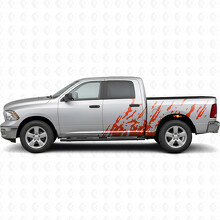 Seitlicher Vinyl-Aufkleber mit Schlamm-Spritzer-Effekt für Dodge Ram 3500_4