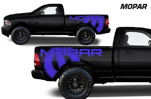 Mopar hinteres seitliches Vinyl-Aufkleber-Set für Dodge Ram 1500/2500/3500 2009-2018