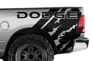 DODGE RAM 1500/2500/3500 (2009-2018) 6.5 BED CUSTOM VINYL DECAL WRAP KIT – DODGE QUARTER