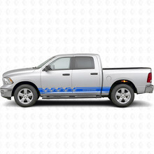 Death Before Dishonor Streifen Seiten Vinylaufkleber für Dodge Ram 1500_2