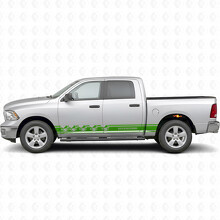 Death Before Dishonor Streifen Seiten Vinylaufkleber für Dodge Ram 1500_3