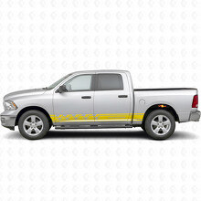 Death Before Dishonor Streifen Seiten Vinylaufkleber für Dodge Ram 1500_5