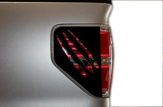 Ford F-150 (2009–2014) Custom Vinyl Brake Light Decal Kit – Claws