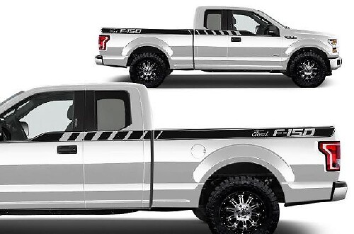 Oberes hinteres Seitendesign Vinyl-Aufkleber Set für Musclecar Truck 2015-2017