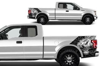 Ford F-150 (2015–2017) Vinyl-Heckaufkleber-Aufkleber-Wrap-Kit – Drache
