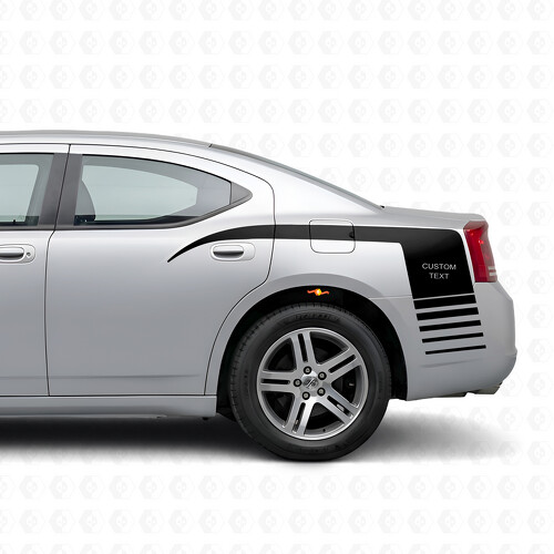Personalisierte Strobe Krallen-Streifen Seiten-Vinyl-Aufkleber für Dodge Charger 2006-2010