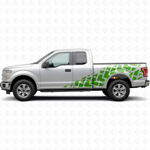 Großes Reifenspuren-Streifen Seiten-Vinyl-Dekor Kit für Musclecar Truck 2015-2017_3