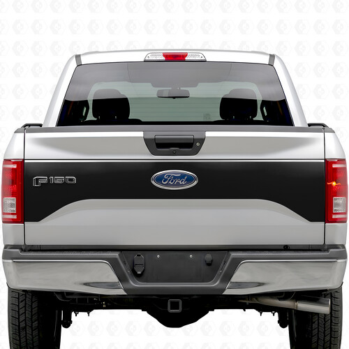 Schwarzer Heckklappen-Vinylaufkleber für Ford F-150 2015-2017