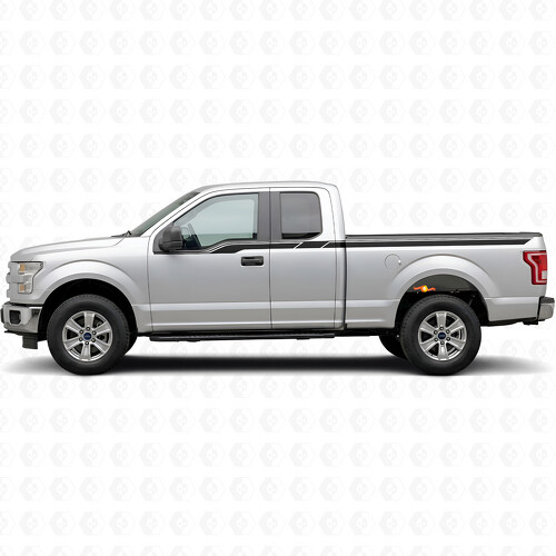 Obere Rallye-Streifen Seiten-Bettseite Tür Vinyl-Aufkleber für Ford F-150 2015-2017