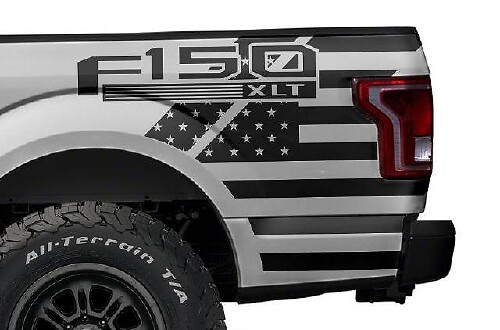 USA-Flaggen-Aufkleber-Kit für die rechte Fahrzeugseite für Musclecar F-150 2015-2017