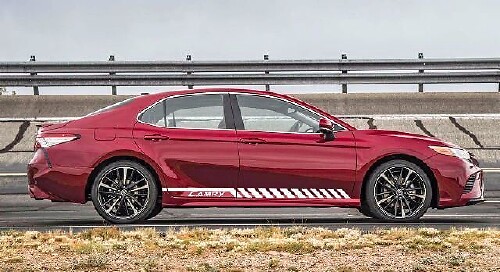 Racing Seitenstreifen Vinyl-Aufkleber-Set für Toyota Camry 2012-2018