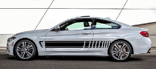 Auto LKW SUV Crafts Racing Stripes Motorhaube & Tür Vinyl Aufkleber