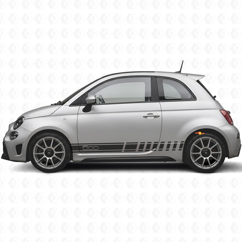 Rennstreifen Seiten Vinyl Aufkleber für Fiat 500