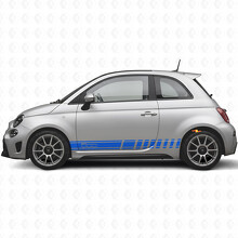 Rennstreifen Seiten Vinyl Aufkleber für Fiat 500_2
