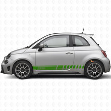 Rennstreifen Seiten Vinyl Aufkleber für Fiat 500_3