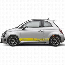 Rennstreifen Seiten Vinyl Aufkleber für Fiat 500_5