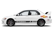 2 x mehrere Farbgrafiken Mitsubishi Lancer EVO Mirage Autorennen Aufkleber Aufkleber 2