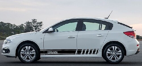 Cruze-Schriftzug Racing-Streifen Seiten Vinyl-Aufkleber für Chevrolet Cruze