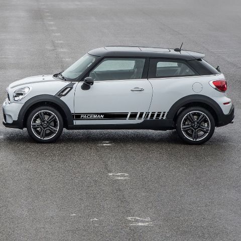 2 x mehrfarbiger Grafikstreifen, Paceman-Symbol, Autorennen, Vinyl-Aufkleber