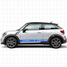 Gebrandete Racing-Streifen Seiten-Vinyl-Aufkleber für MINI Paceman_2