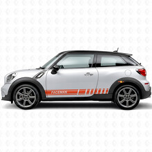 Gebrandete Racing-Streifen Seiten-Vinyl-Aufkleber für MINI Paceman_4