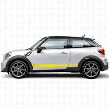 Gebrandete Racing-Streifen Seiten-Vinyl-Aufkleber für MINI Paceman_5