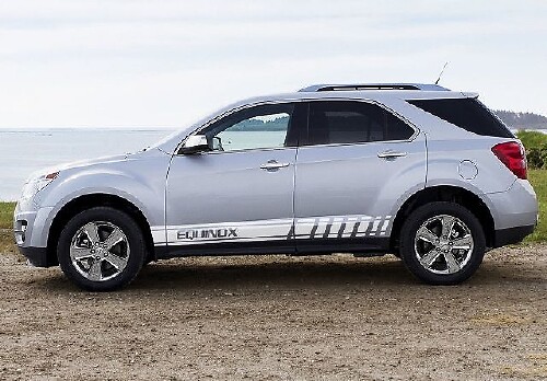 2 x mehrfarbige Grafiken Chevrolet Equinox Car Racing Vinyl-Aufkleber