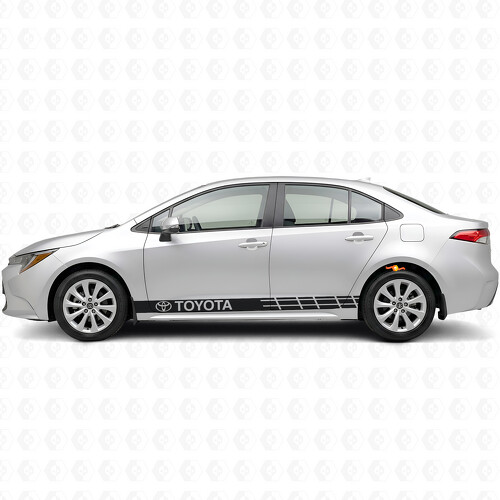 Toyota Logo Akzentstreifen Seiten Vinylaufkleber Sticker für Toyota Corolla
