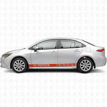 Toyota Logo Akzentstreifen Seiten Vinylaufkleber Sticker für Toyota Corolla_4
