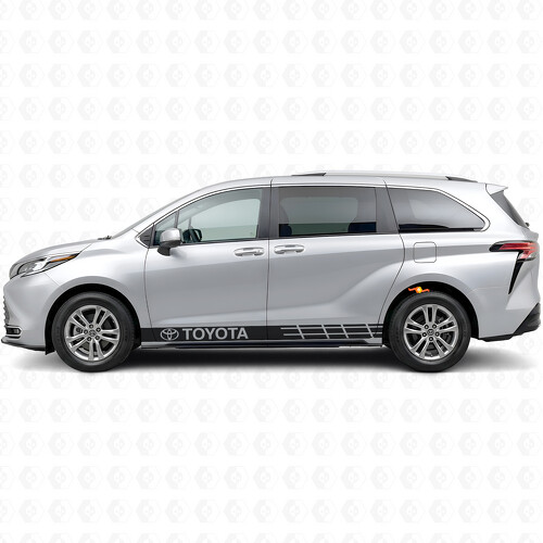 Markierte Akzentstreifen Rocker Panel Vinyl-Aufkleber für Toyota Sienna_1