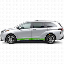 Markierte Akzentstreifen Rocker Panel Vinyl-Aufkleber für Toyota Sienna_3