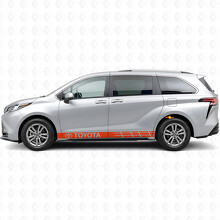 Markierte Akzentstreifen Rocker Panel Vinyl-Aufkleber für Toyota Sienna_4