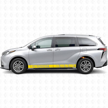 Markierte Akzentstreifen Rocker Panel Vinyl-Aufkleber für Toyota Sienna_5