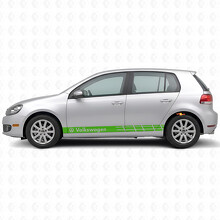 VW Logo Racing Streifen Seiten Vinyl Aufkleber für Volkswagen Golf_3