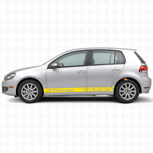 VW Logo Racing Streifen Seiten Vinyl Aufkleber für Volkswagen Golf_5