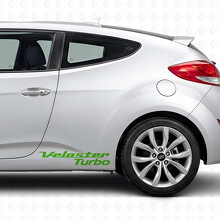 Veloster Turbo Schriftzug Tür Seiten Vinyl Aufkleber Sticker für Hyundai Veloster_3