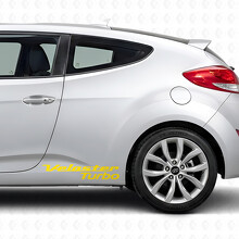 Veloster Turbo Schriftzug Tür Seiten Vinyl Aufkleber Sticker für Hyundai Veloster_5
