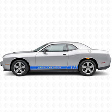 Challenger Schriftzug Racing-Streifen Seiten-Vinylaufkleber für Dodge Challenger_2