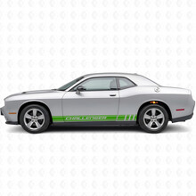 Challenger Schriftzug Racing-Streifen Seiten-Vinylaufkleber für Dodge Challenger_3