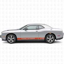 Challenger Schriftzug Racing-Streifen Seiten-Vinylaufkleber für Dodge Challenger_4