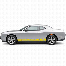 Challenger Schriftzug Racing-Streifen Seiten-Vinylaufkleber für Dodge Challenger_5