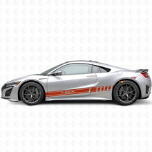 Racing Streifen Seiten Vinyl-Aufkleber für Acura NSX_4