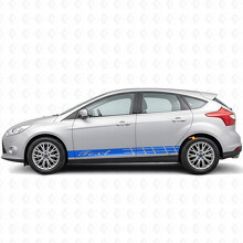 Custom Text Akzentstreifen Seiten Vinyl Aufkleber Set für Musclecar Focus_2