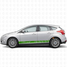 Custom Text Akzentstreifen Seiten Vinyl Aufkleber Set für Musclecar Focus_3